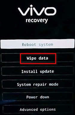 wipe data Vivo Y937