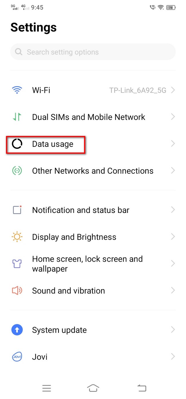 data usage